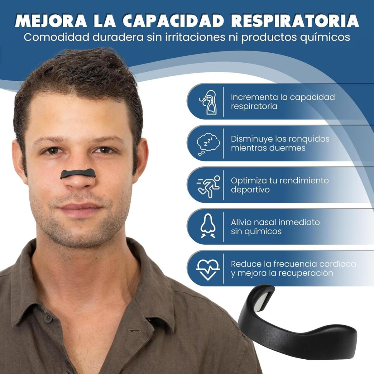 Tiras Nasales Magnéticas Premium Pack de 60 Parches
