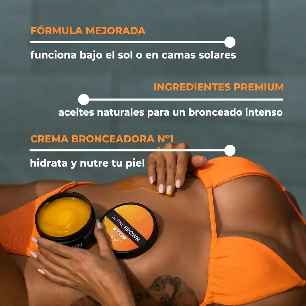 Shine Brown Crema Bronceadora Original