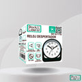 Reloj Despertador Analógico con Alarma - Reloj de Mesa Silencioso con Soporte Basculante