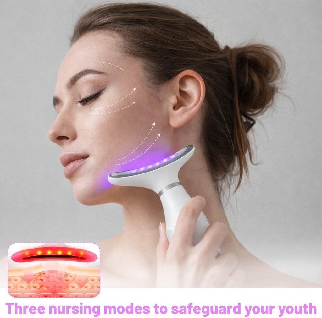 Masajeador Facial 4 en 1 con Luz LED y Calor