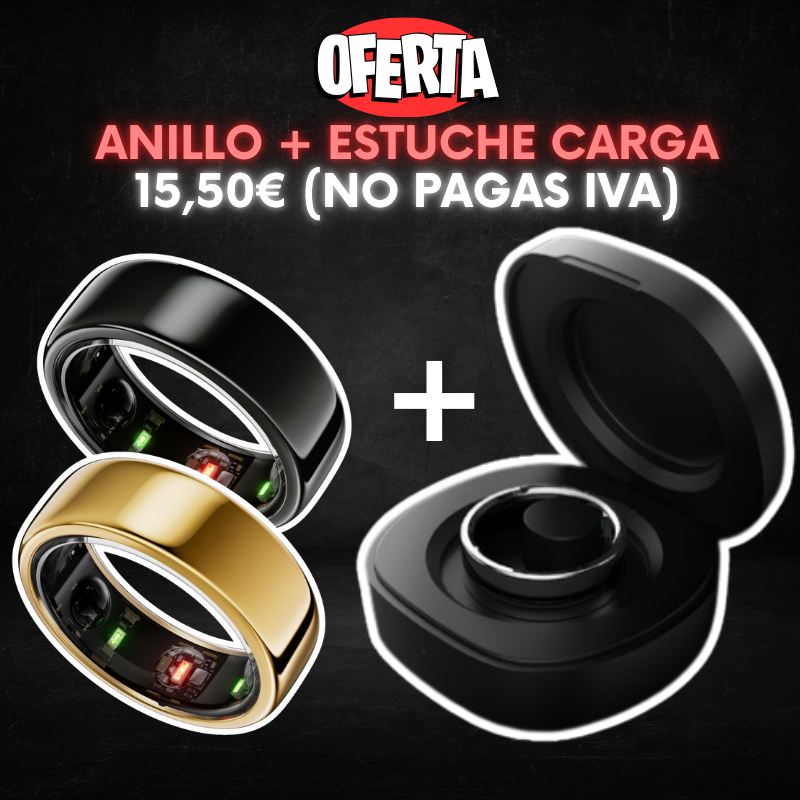 Anillo Inteligente QRing con Estuche de Carga