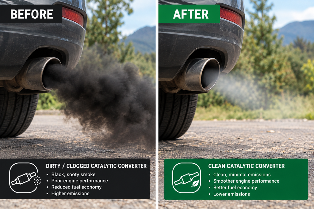 Before After Exhaust