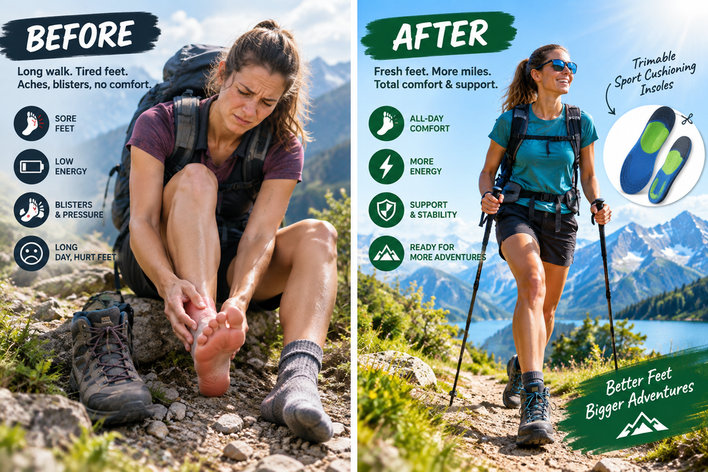 Before After Hiking