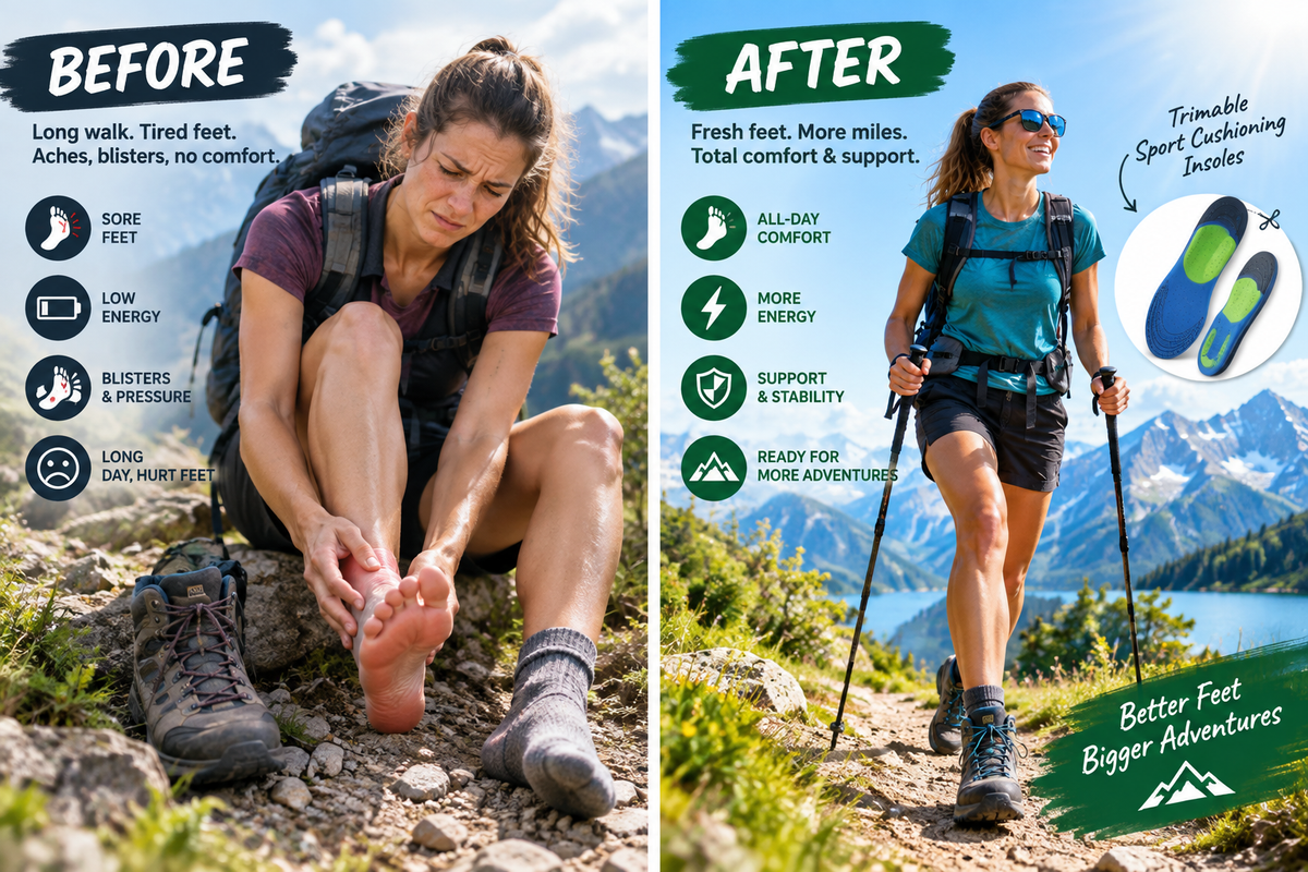 Before After Hiking