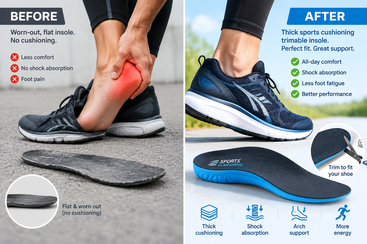Before After Running Insole