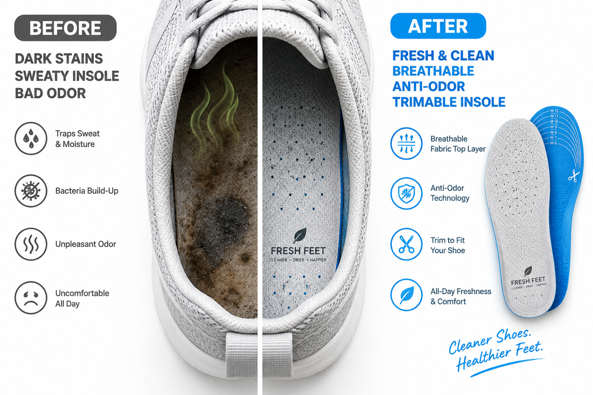 Before After Shoe Interior