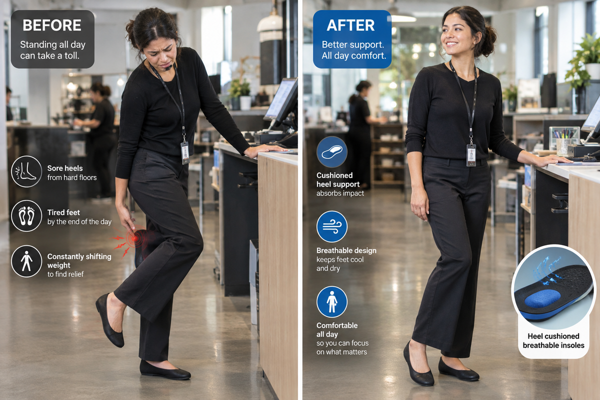 Before After Work Standing