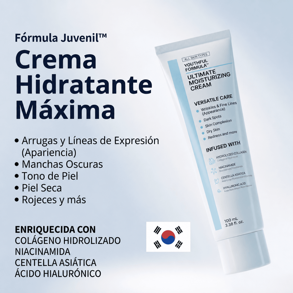 Crema Hidratante de Colágeno y Niacinamida 100ml