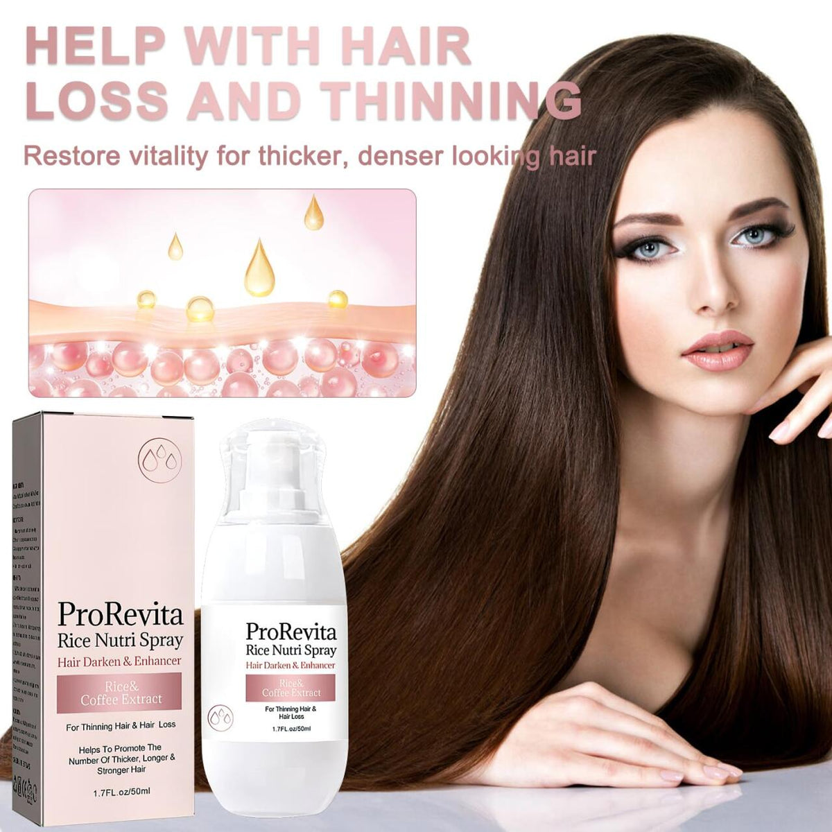 Sprays para favorecer el crecimiento del cabello y mejorar la salud del cuero cabelludo