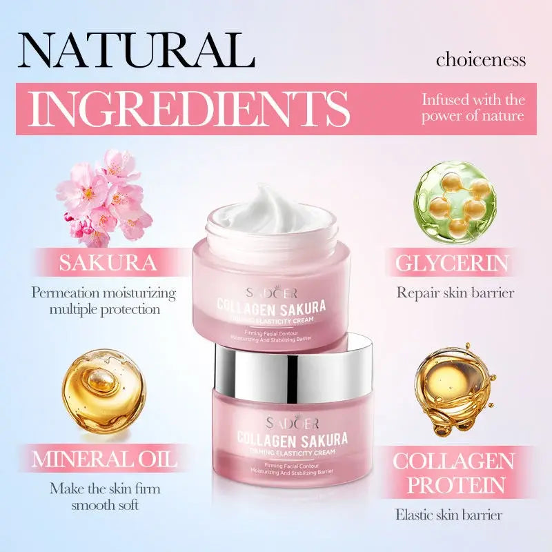 Crema Facial Sakura con Colágeno 50g